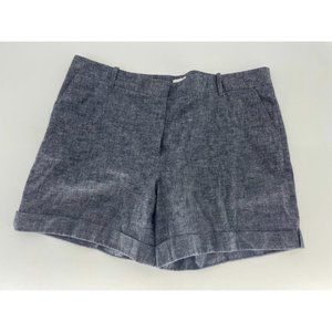 Laundry By Shelli Segal Gray Tweed Flat Front Chino Shorts Women's Size 14
